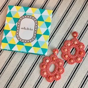 Stella & Dot Rose Statement Earrings